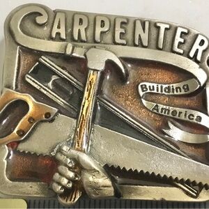 Vintage 3D Carpenter Belt Buckle